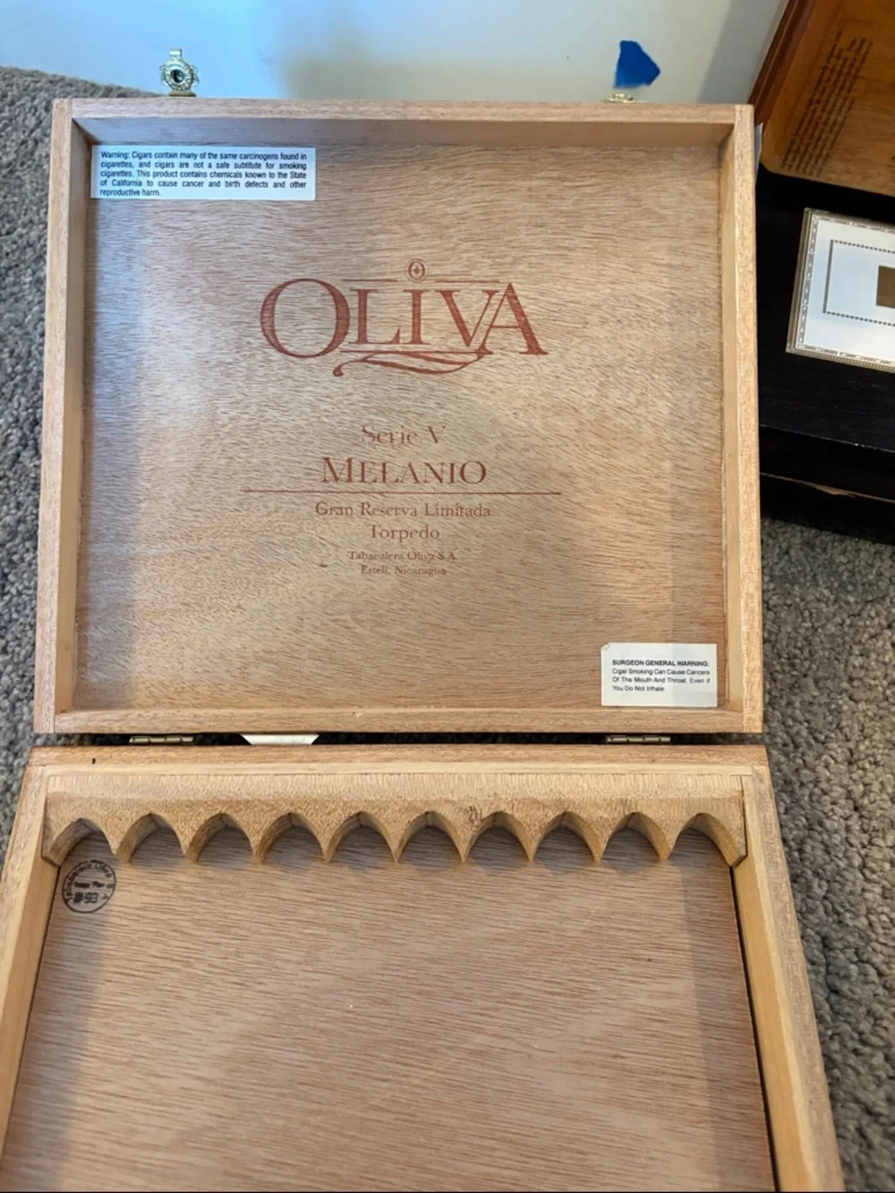 Assorted 7 Cigar Boxes - Brown Multi